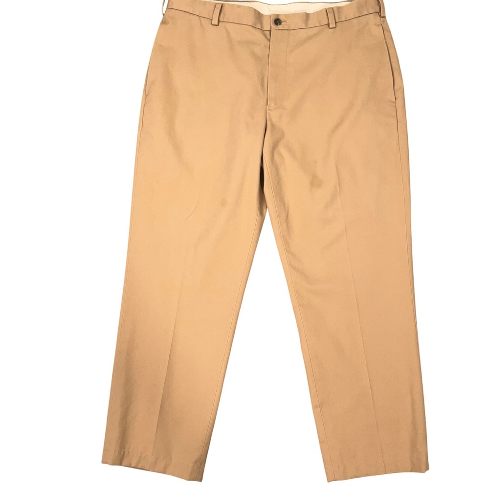 Brooks Brothers Advantage Chino Mens 38 Khaki Clark Preppy Miminalist Trousers